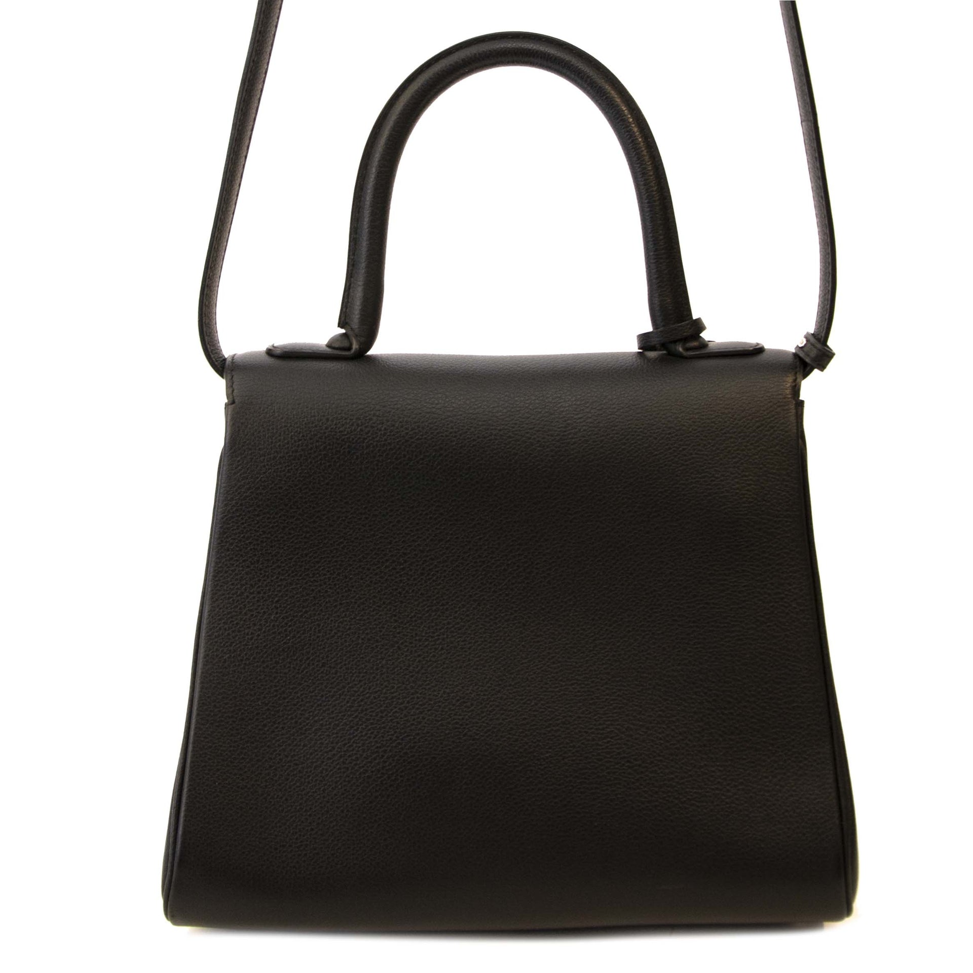 *AS NEW*Delvaux Brillant Black PM + Strap