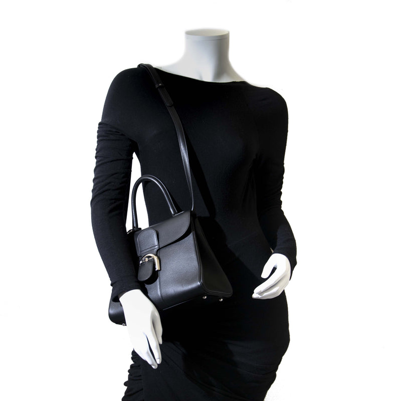 *ZO GOED ALS NIEUW* Delvaux Brillant Zwart PM + Band