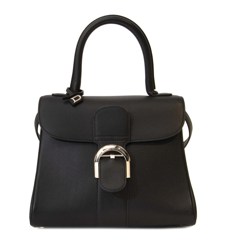 *ZO GOED ALS NIEUW* Delvaux Brillant Zwart PM + Band