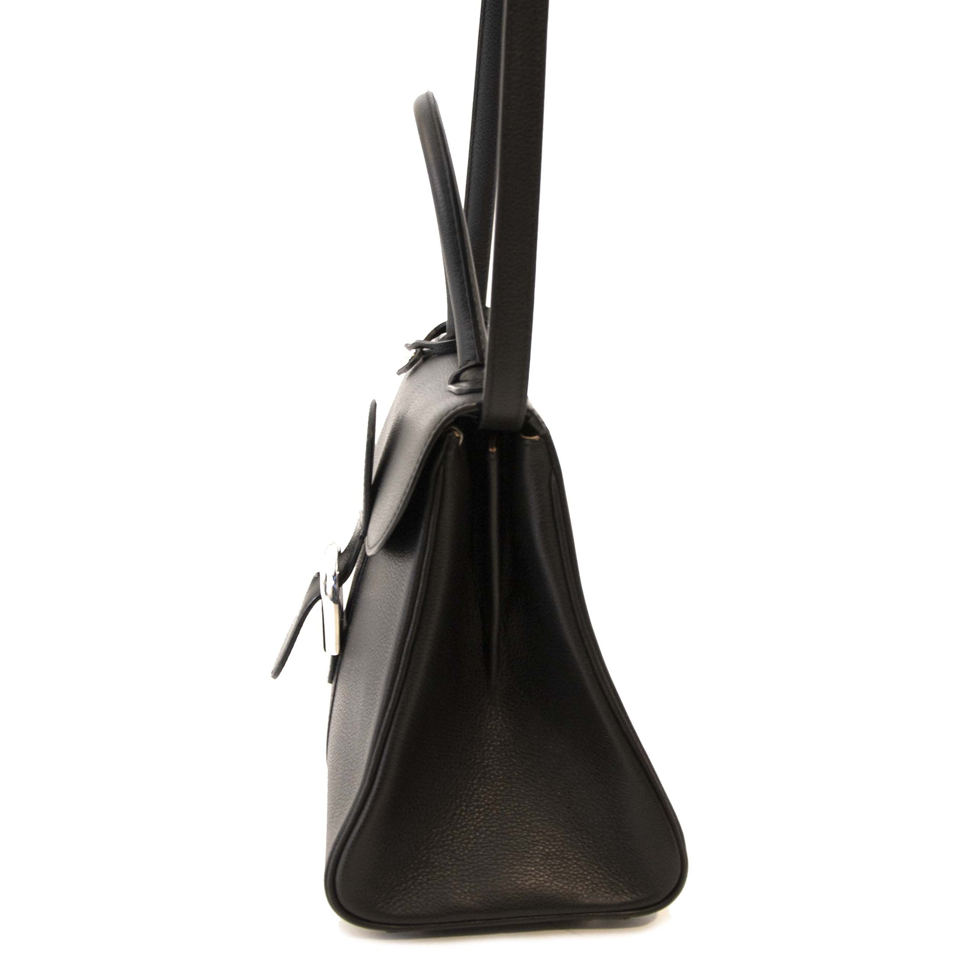 *AS NEW*Delvaux Brillant Black PM + Strap