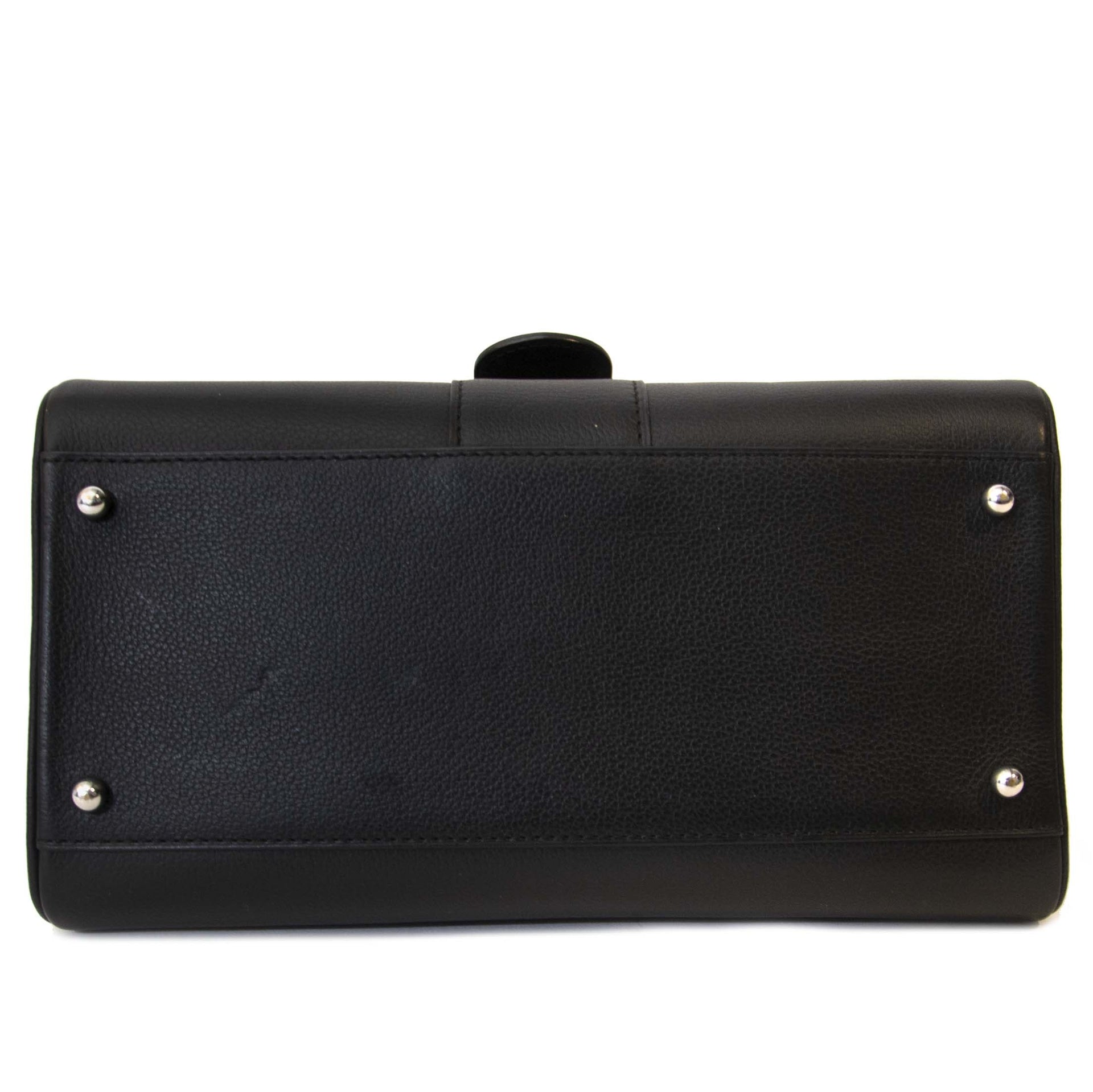 *AS NEW*Delvaux Brillant Black PM + Strap