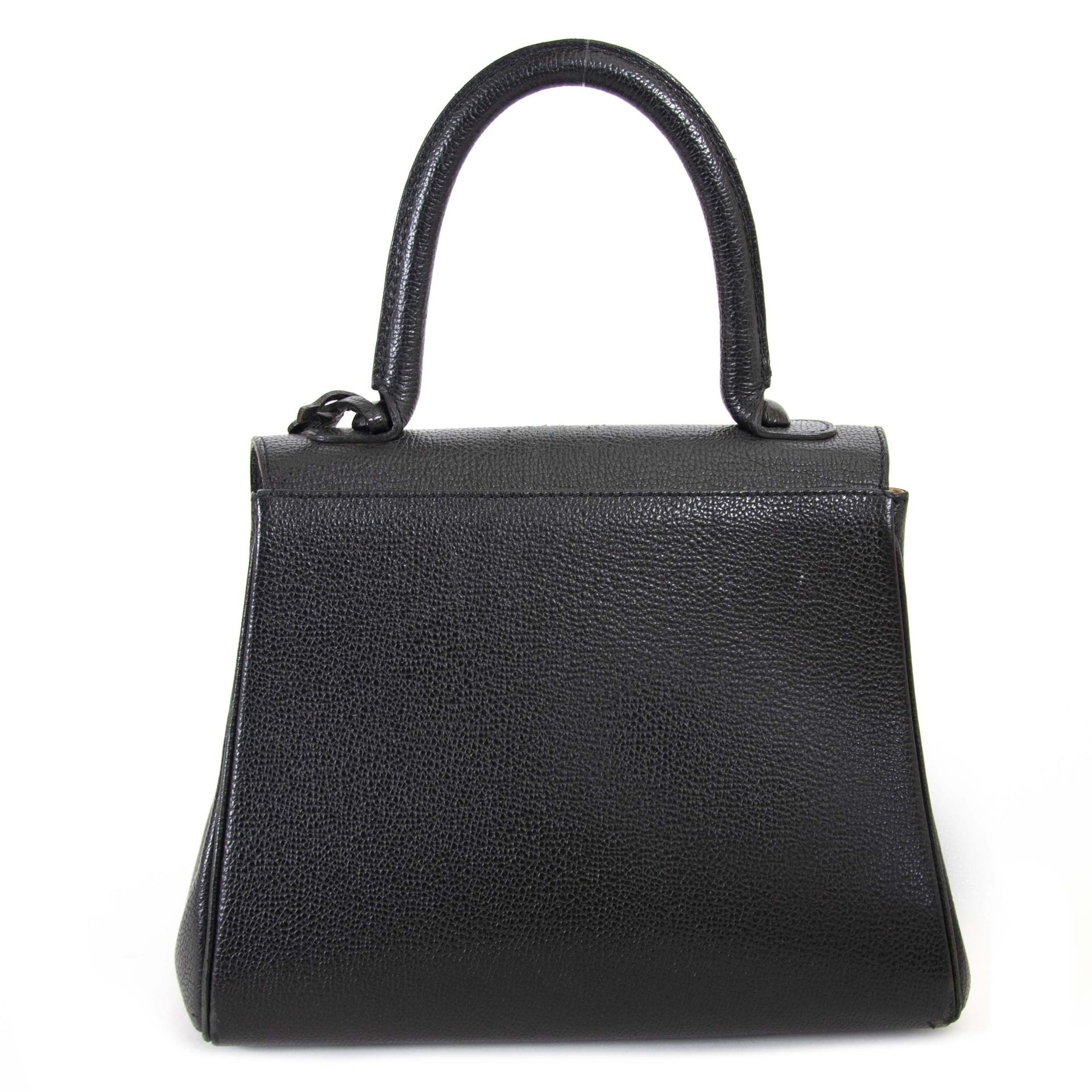 delvaux noir brillant pm sac à vendre à labellov vintage webshop de mode belgique