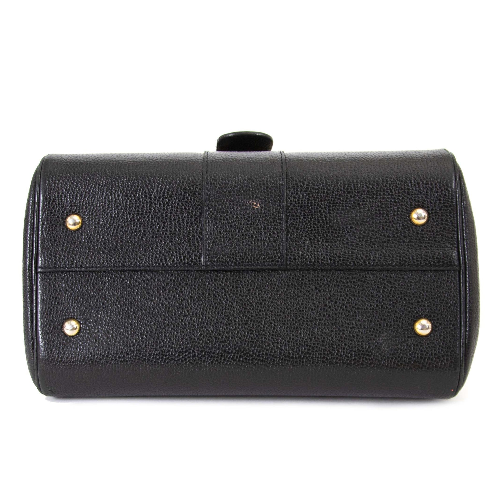delvaux noir brillant pm sac à vendre à labellov vintage webshop de mode belgique