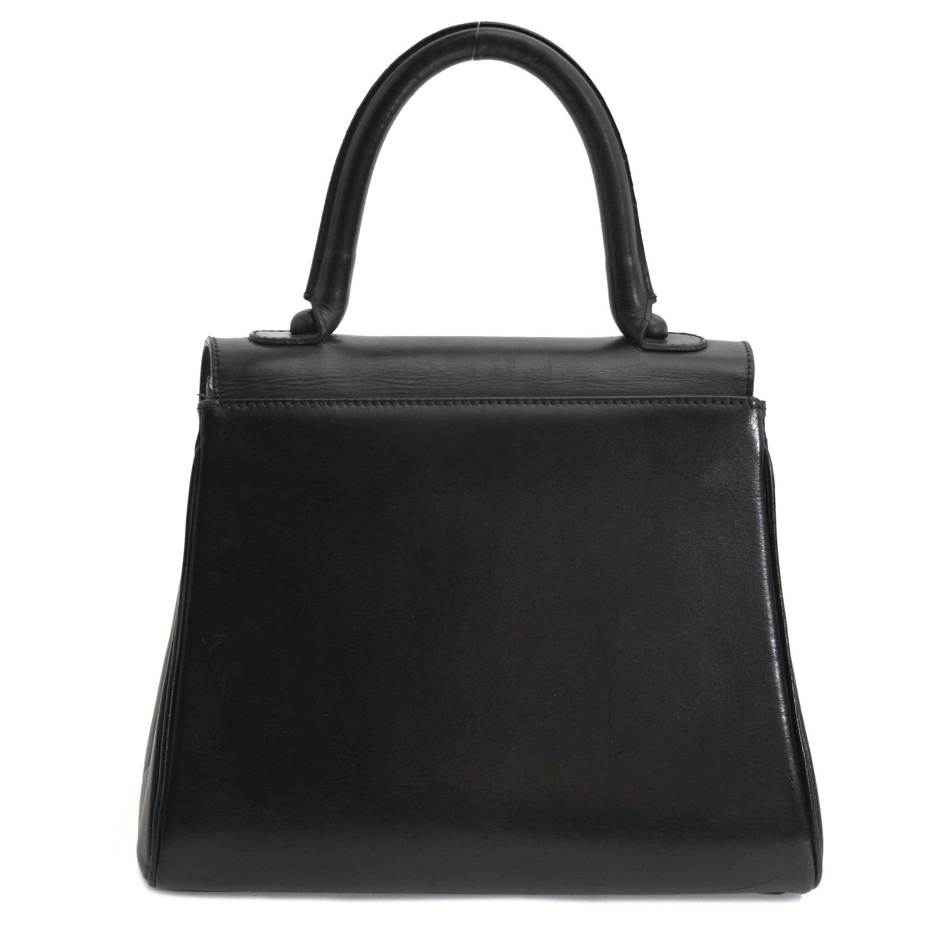 shop safe online your secondhand Delvaux Black Brillant Boxcalf Pm