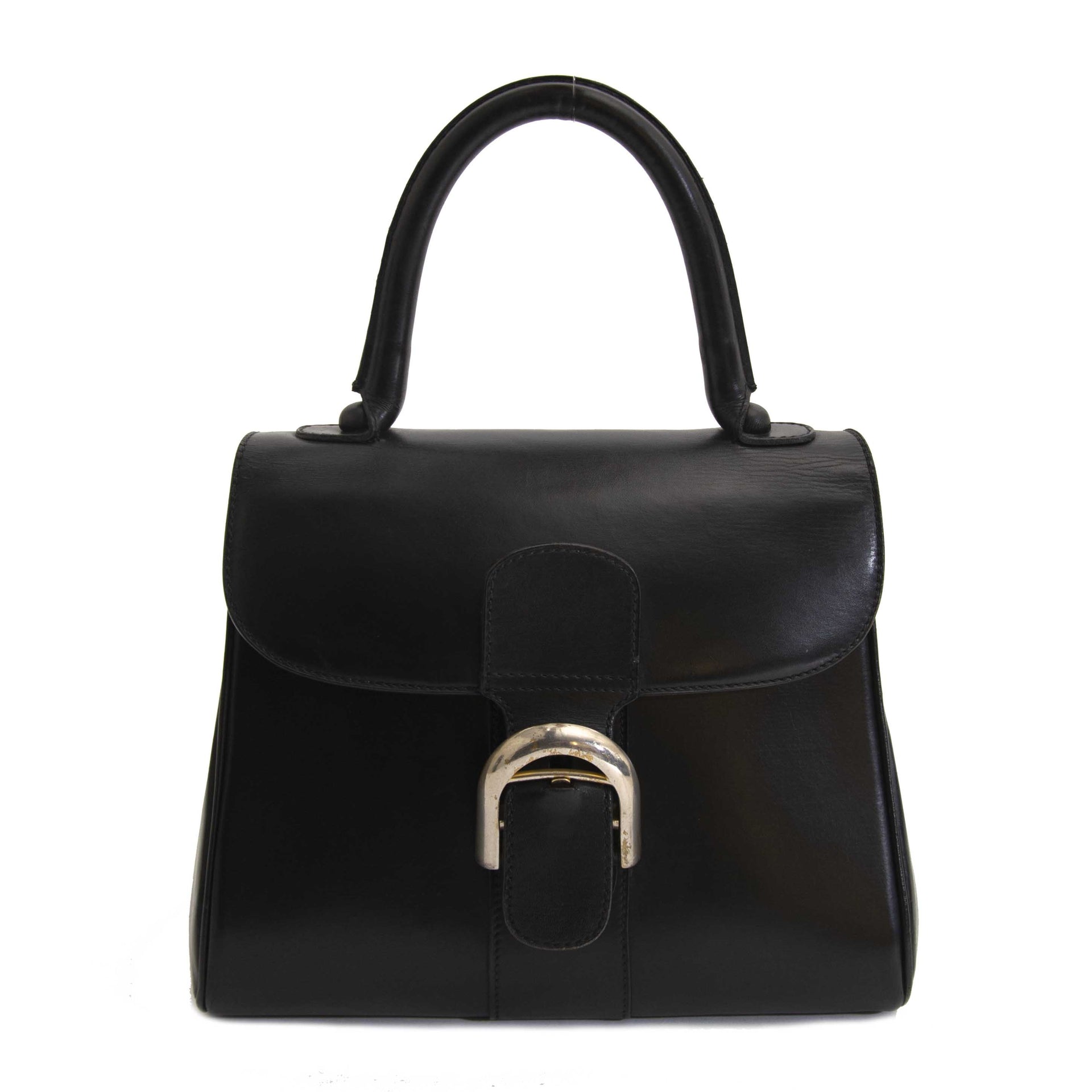 acheter en ligne Delvaux Black Brillant Boxcalf Pm
