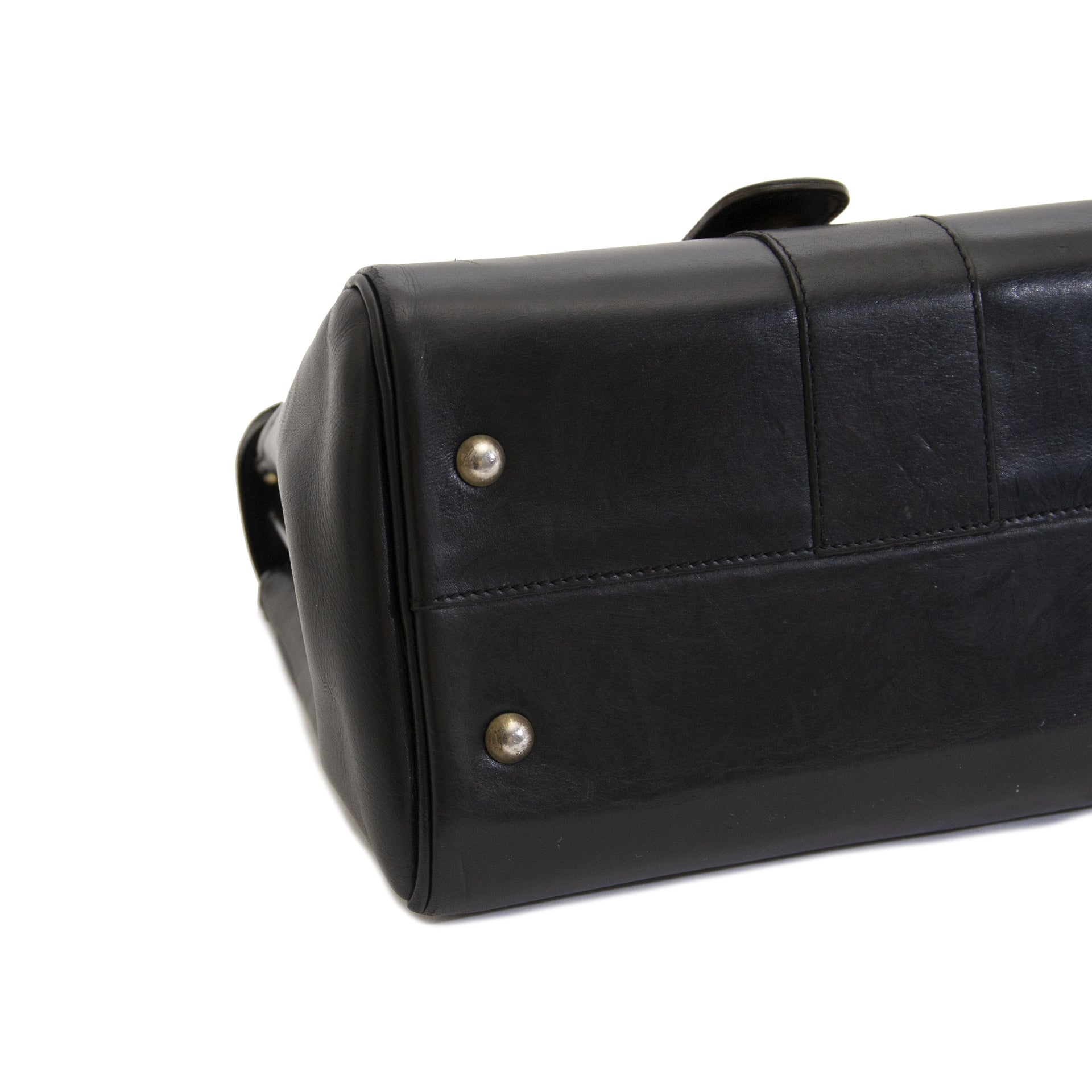 Delvaux Brillant PM Black Box Calf PHW