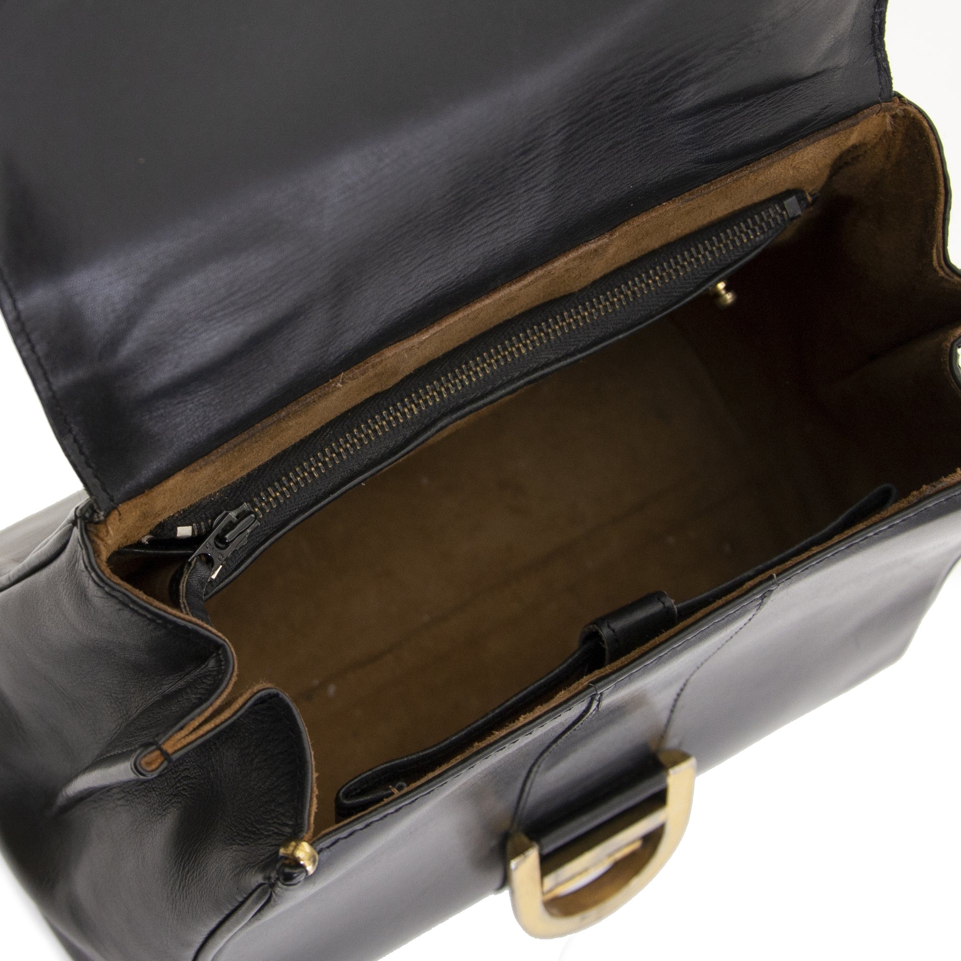 Delvaux Brillant PM Black Box Calf PHW