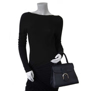 Delvaux Brillant PM Black Bag now for sale at labellov vintage fashion webshop belgium