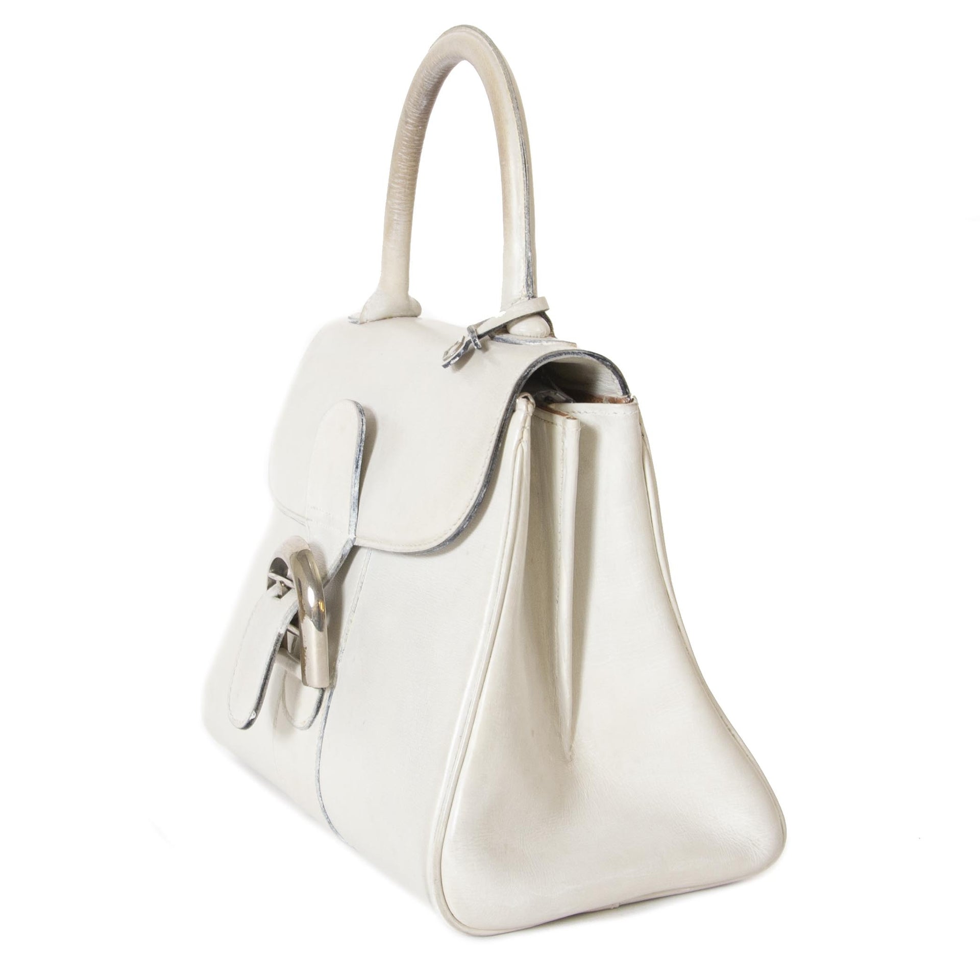 Delvaux Brillant White PM Bag now for sale at labellov vintage fashion webshop belgium