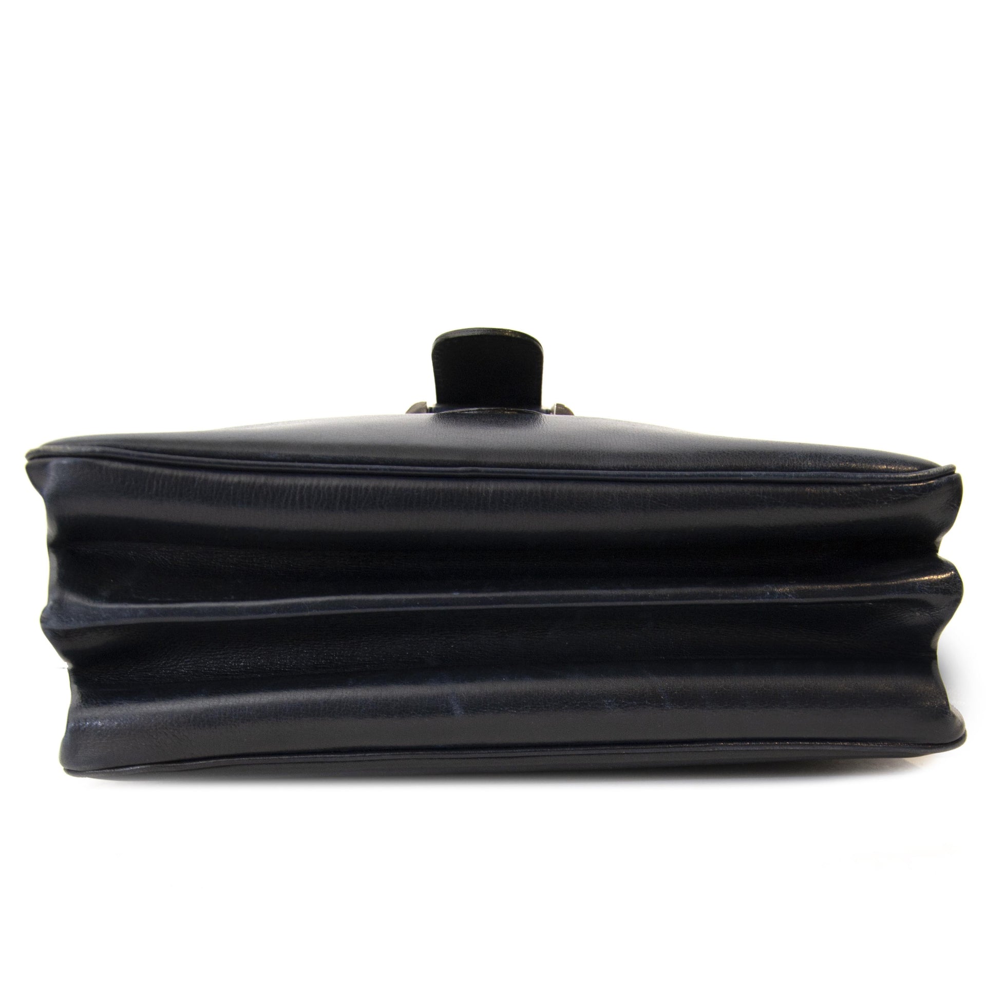 Delvaux Brillant Boudrier Bleu Foncé