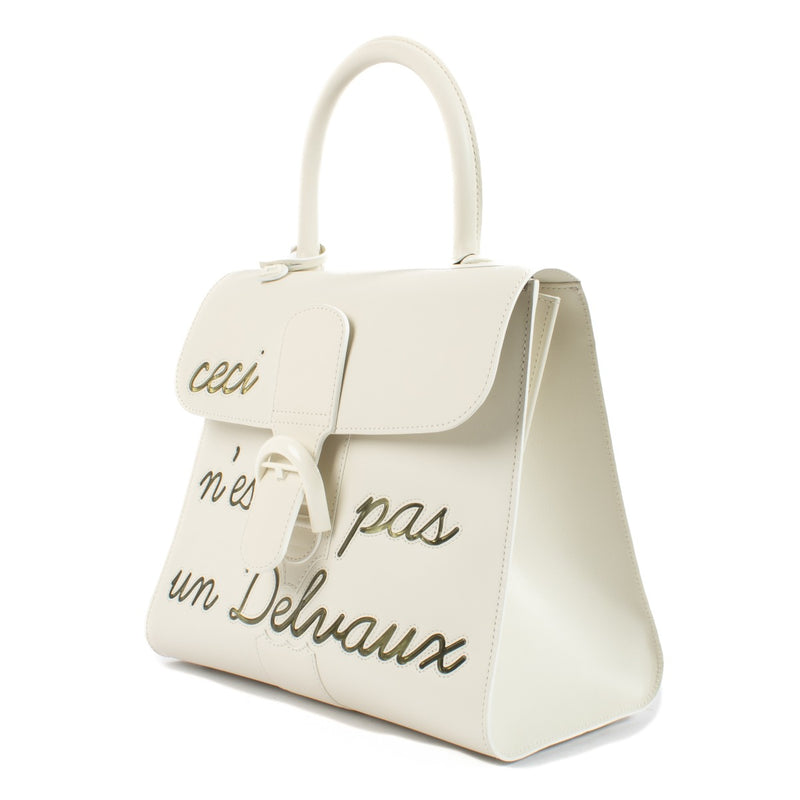 white box calf delvaux ivory brillant ceci n'est pas un delvaux, delvaux l'humour, delvaux brillant l'humour