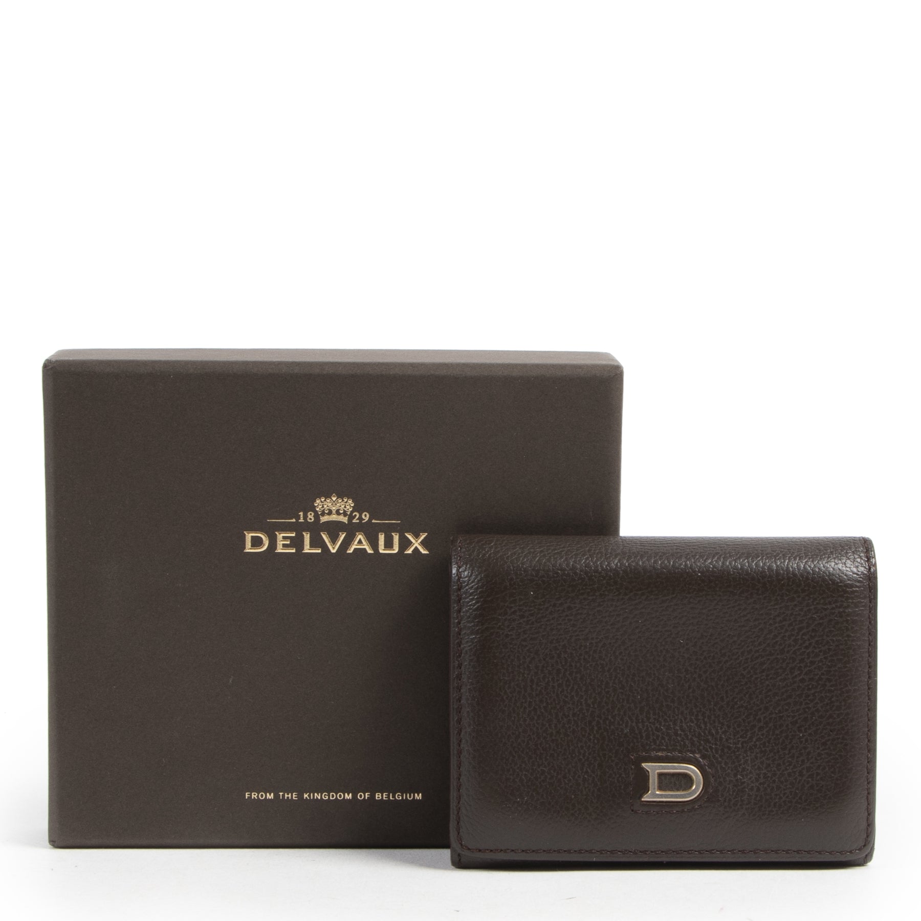 Delvaux Brown Card Holder / Wallet kopen en verkopen aan de beste prijs