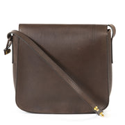 Delvaux Brown Leather Crossbody Bag now for sale at labellov vintage fashion webshop belgium