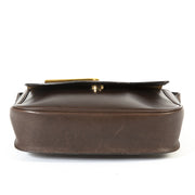 Delvaux Brown Leather Crossbody Bag now for sale at labellov vintage fashion webshop belgium