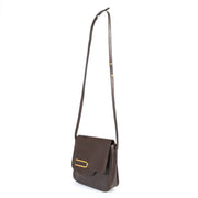 Delvaux Brown Leather Crossbody Bag now for sale at labellov vintage fashion webshop belgium