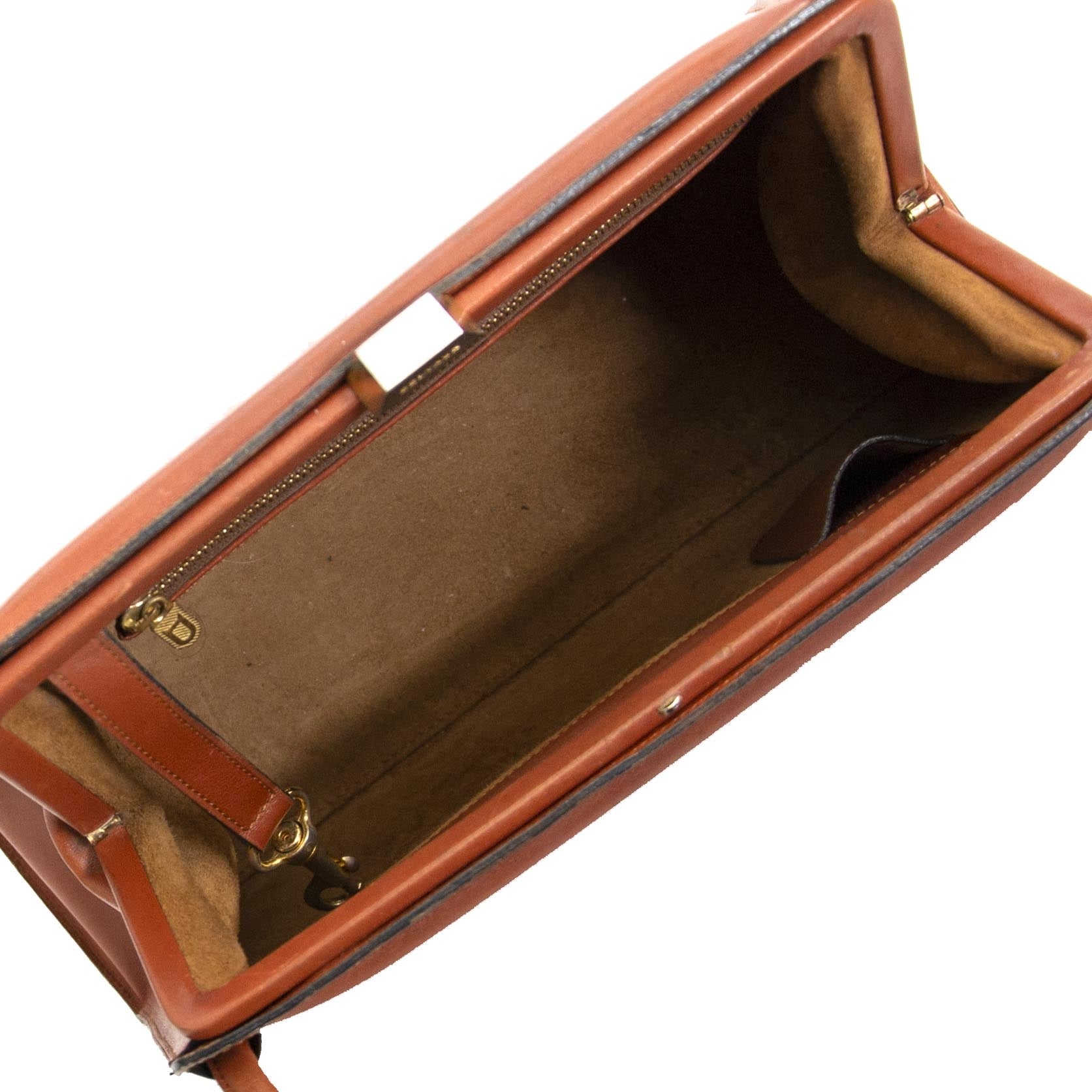 Delvaux Vintage Cognac Shoulder Bag now for sale at labellov vintage fashion webshop belgium