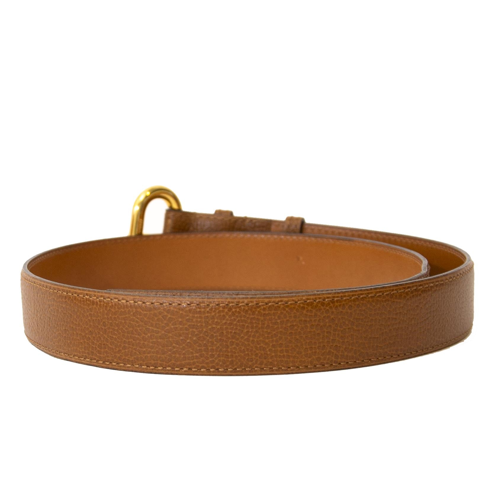 Delvaux Camel Belt - size 80