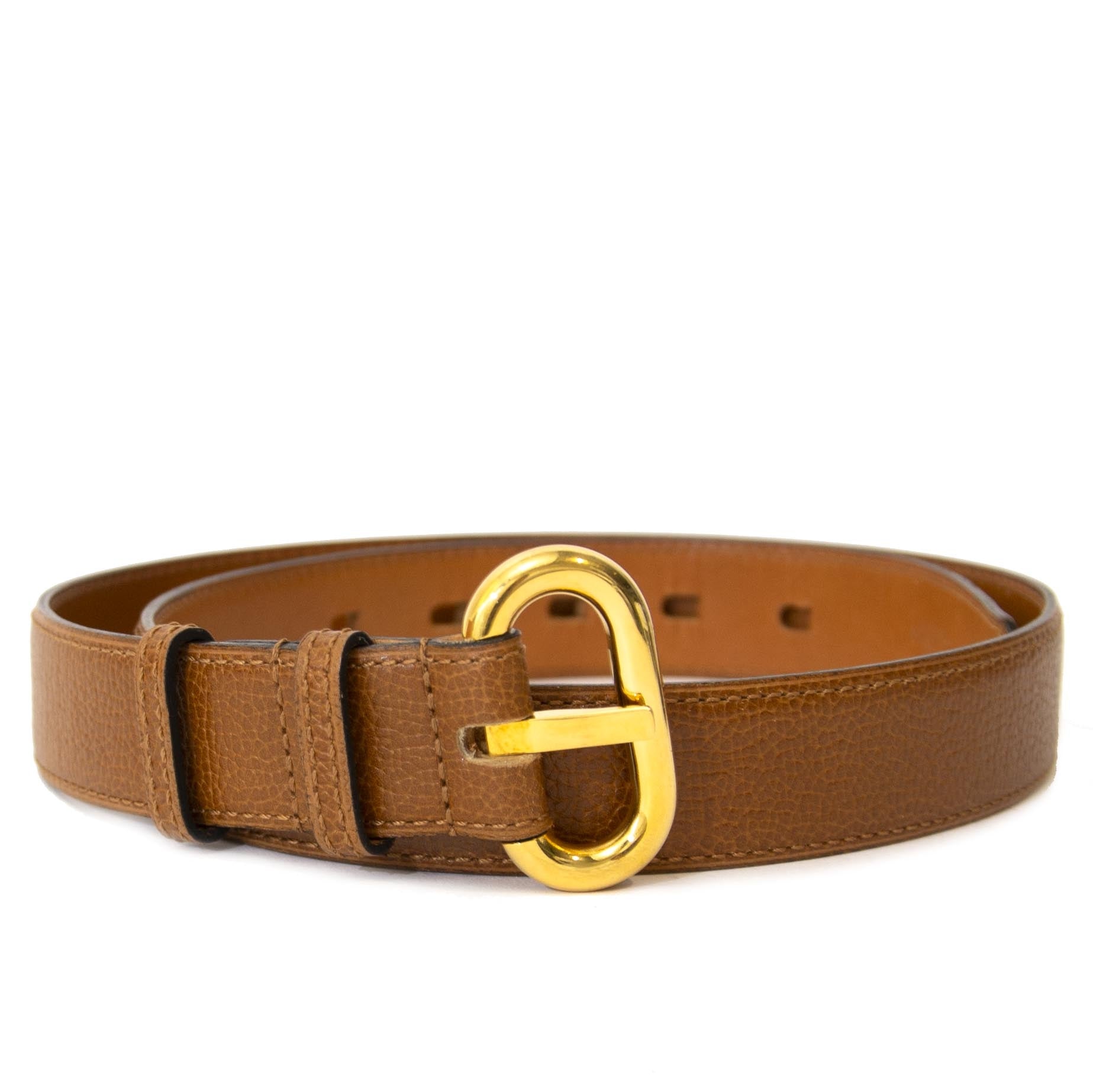 Delvaux Camel Belt - size 80