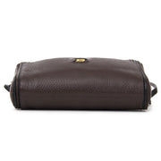 Buy Delvaux Brown Black Toile de cuir cross body bag woven pattern at the right price at LabelLOV vintage webshop. Luxe, vintage, fashion. Safe and secure online shopping. Antwerp, Belgium.