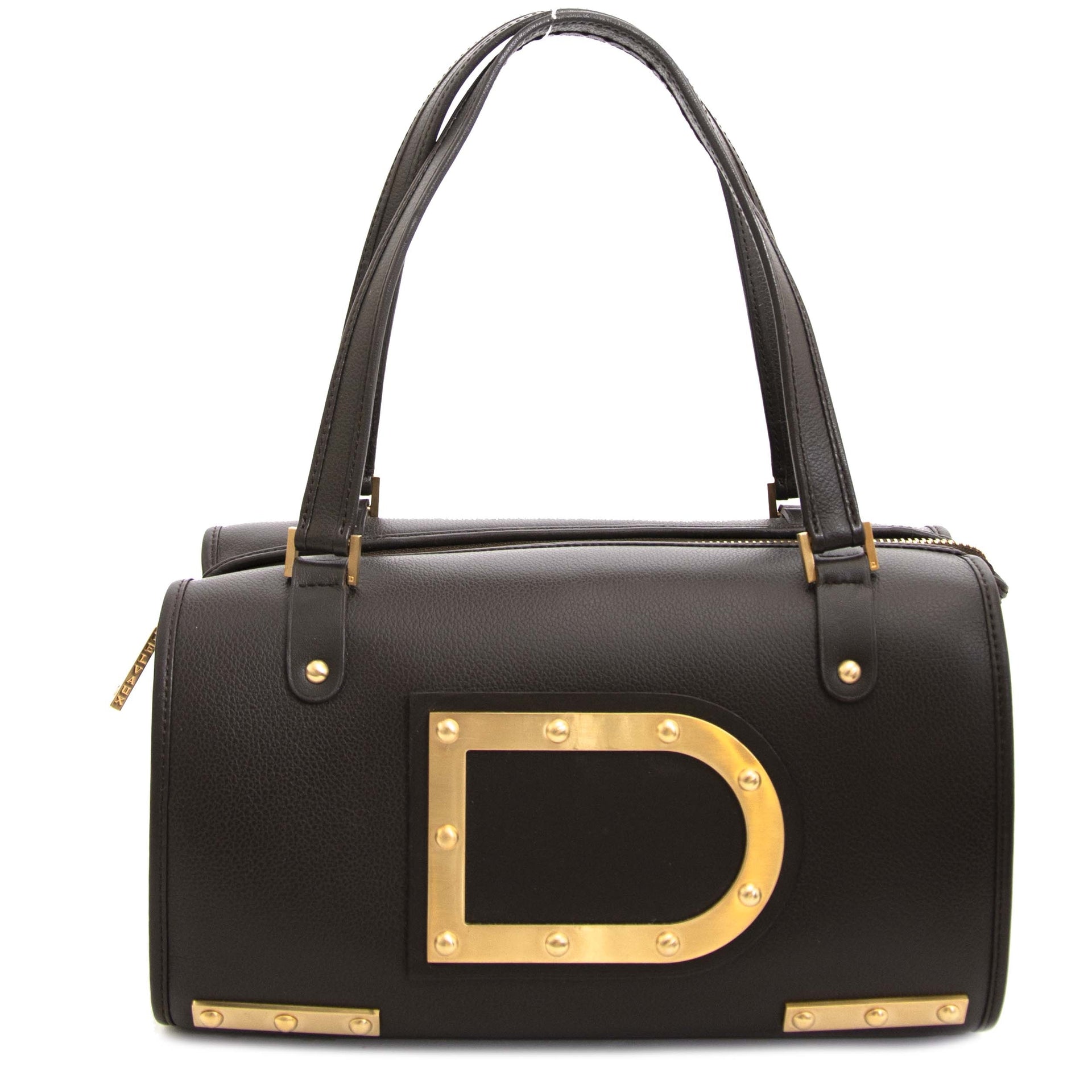 Delvaux Brown Astrid Boston Bag for sale online at Labellov secondhand luxury