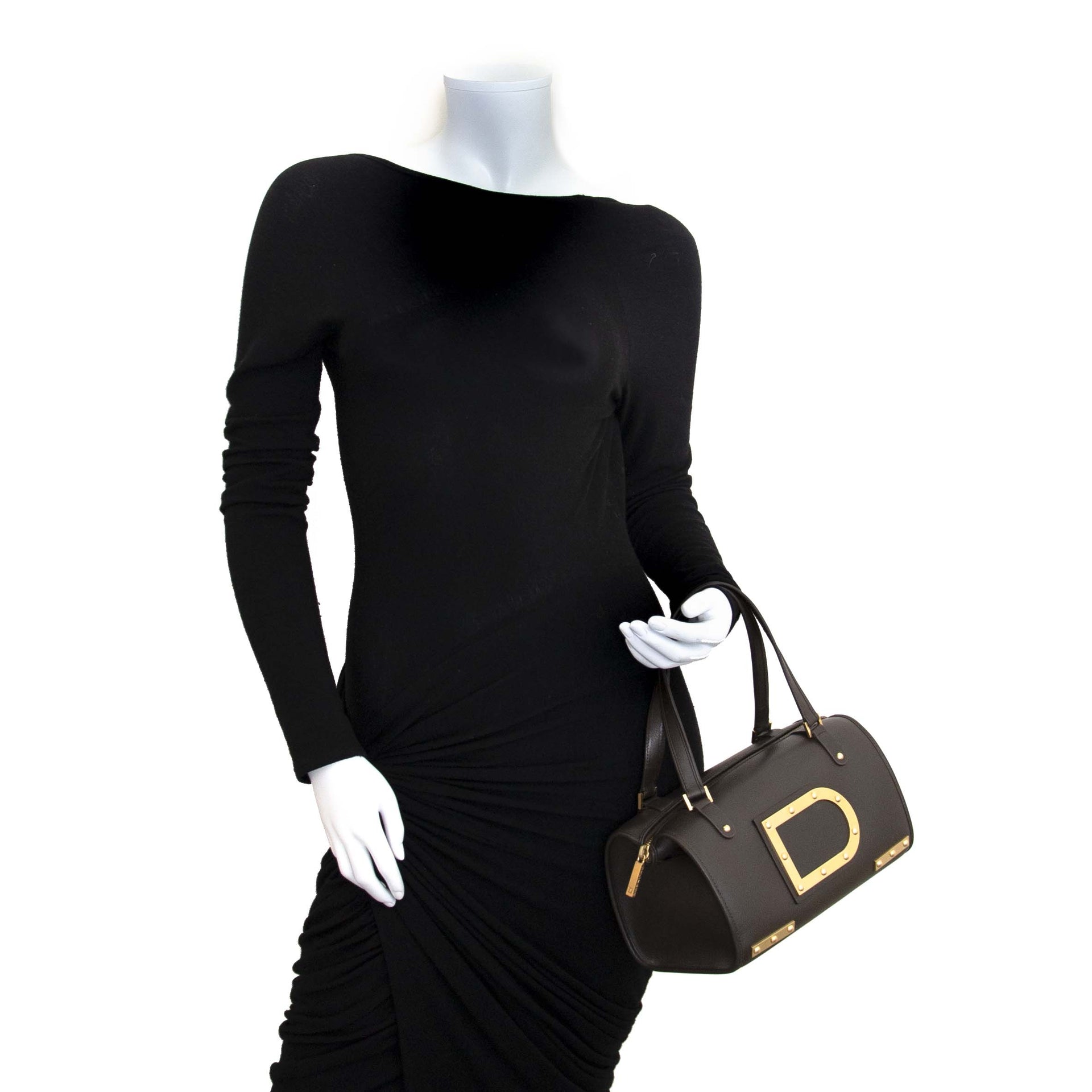 Delvaux Brown Astrid Boston Bag kopen en verkopen aan de beste prijs bij Labellov