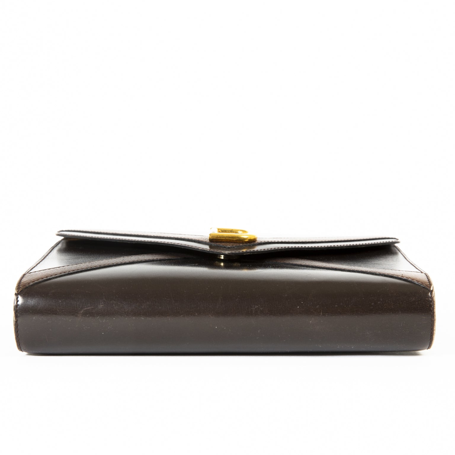 Delvaux Brown Envelope Shoulder Bag now for sale at labellov vintage fashion webshop belgium