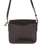 Delvaux Dark Brown Logo Crossbody Bag veilig online kopen