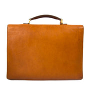 koop Delvaux Men's Vachetta Leather Briefcase bij labellov aan de beste prijs