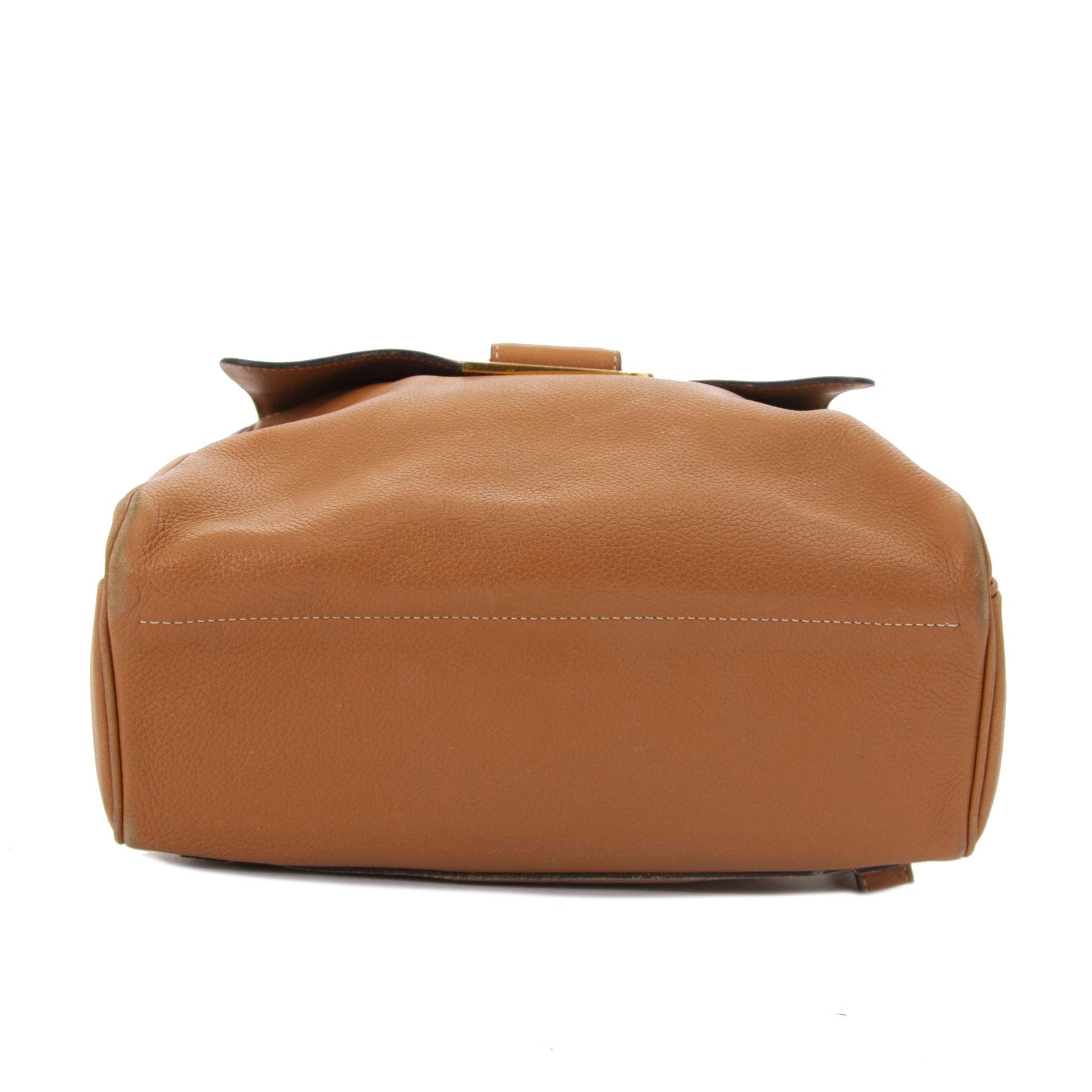 Delvaux Cognac Givry Backpack now for sale at labellov vintage fashion webshop belgium