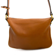 Vintage preloved bags Delvaux crossbody brown handtas tas bruin leder