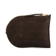 delvaux suede brown d pouch now for sale at labellov vintage fashion webshop belgium