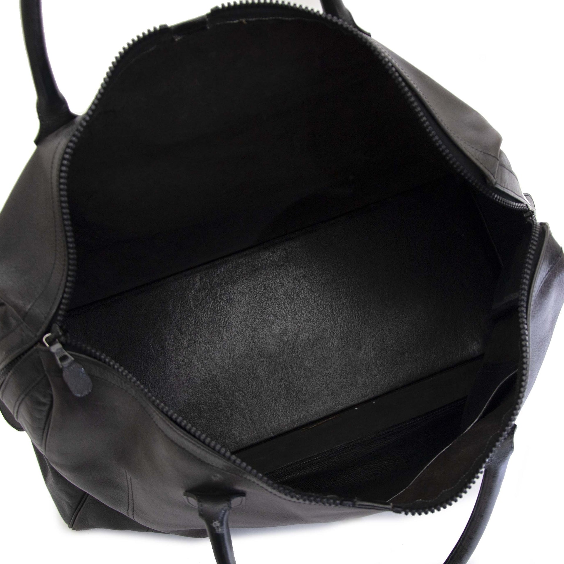 Delvaux Black Taxi Travel Bag