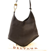 shop online tegen de beste prijs Delvaux Brown Satan Shoulder Bag