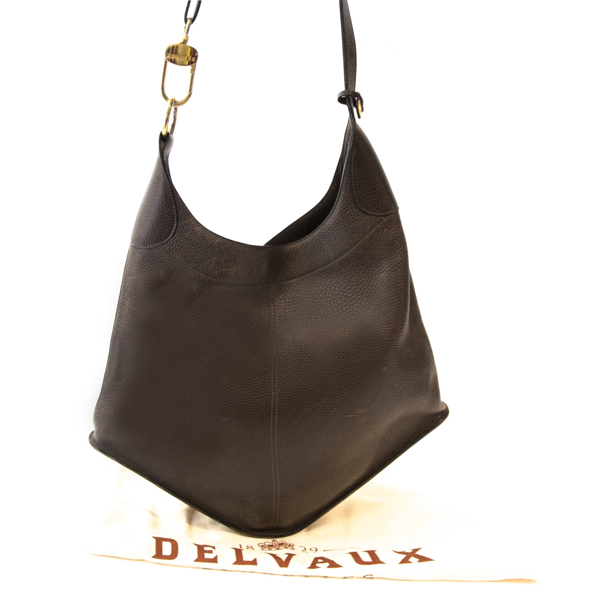 shop online tegen de beste prijs Delvaux Brown Satan Shoulder Bag