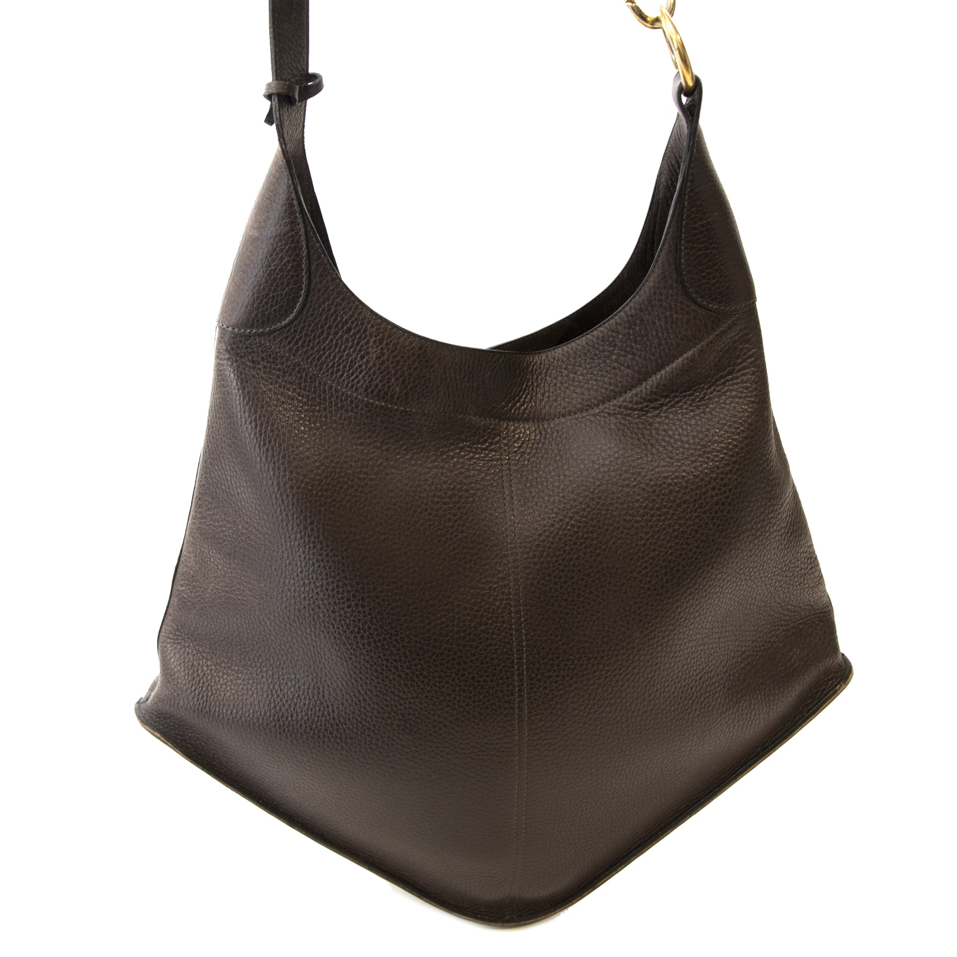 acheter en ligne seconde main Delvaux Brown Satan Shoulder Bag