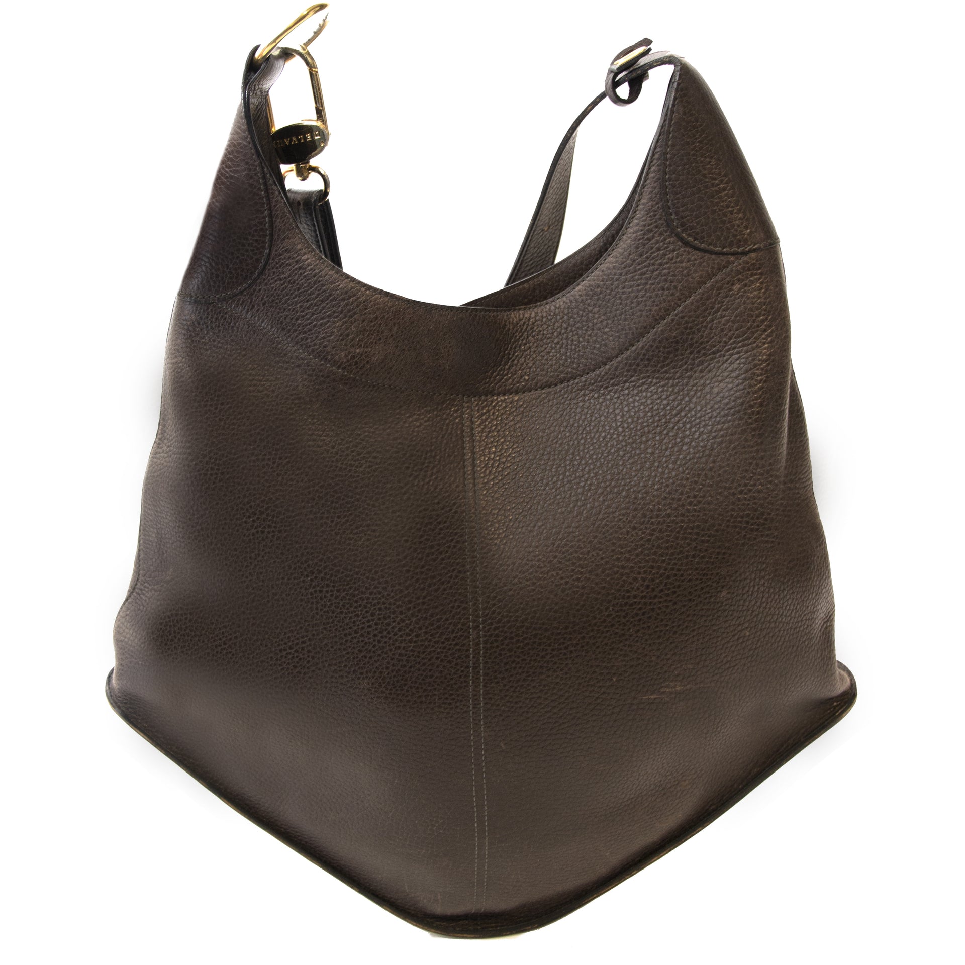 acheter en ligne seconde main Delvaux Brown Satan Shoulder Bag