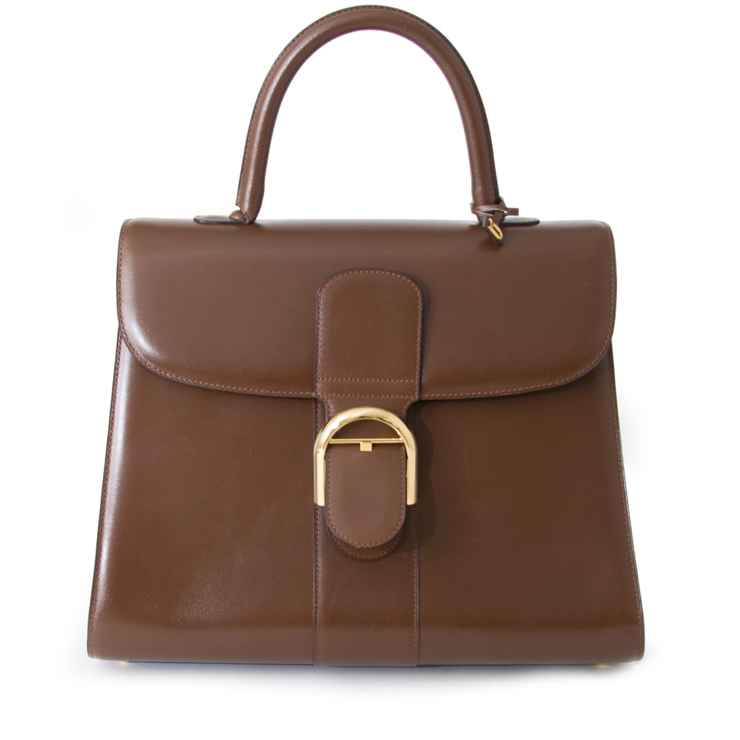 koop veilig online net als nieuw beste prijs 100% authentieke Delvaux Noisette Brillant GM