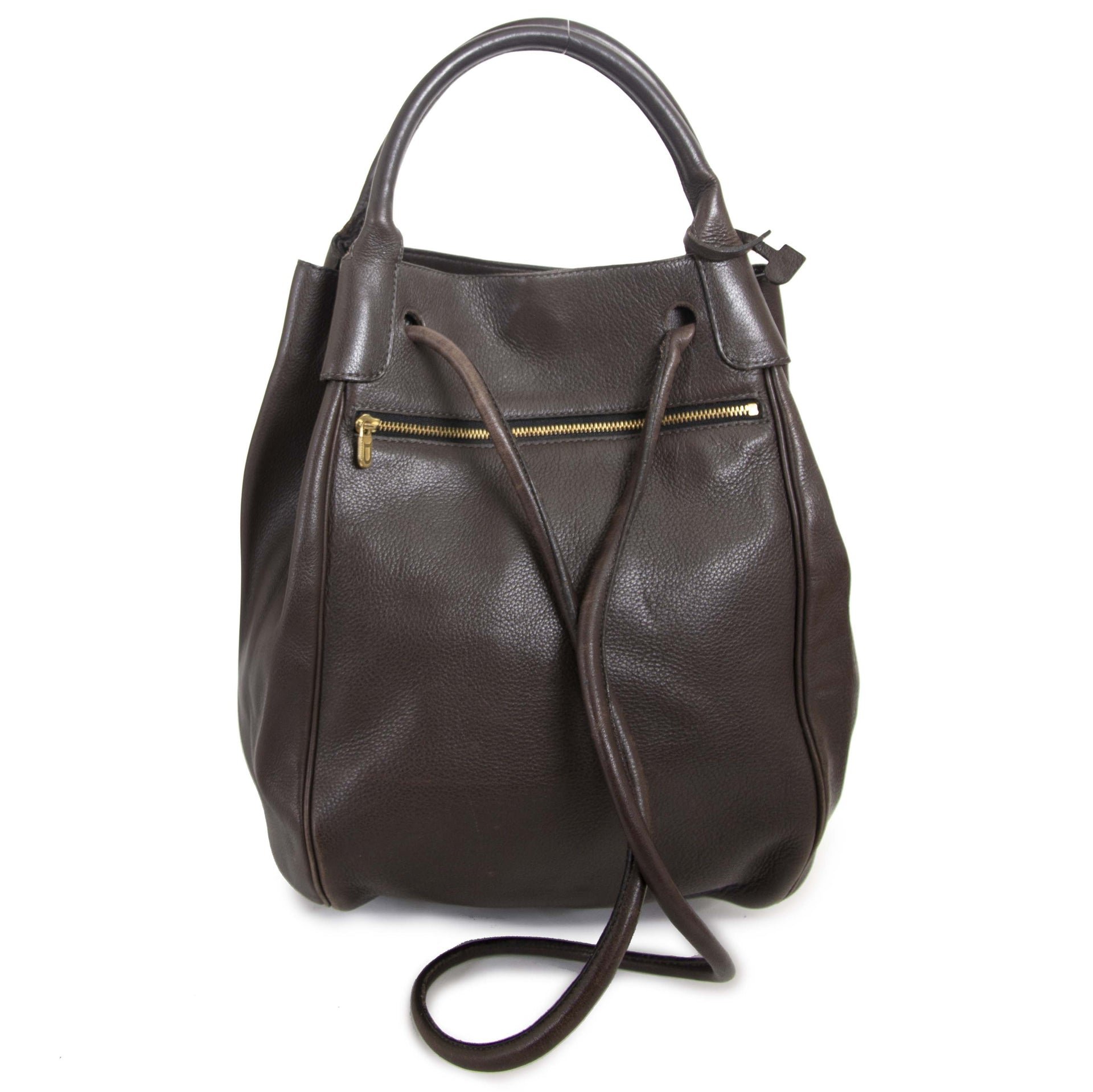 Delvaux Corail GM bruine tas nu te koop bij labellov vintage mode webshop belgië