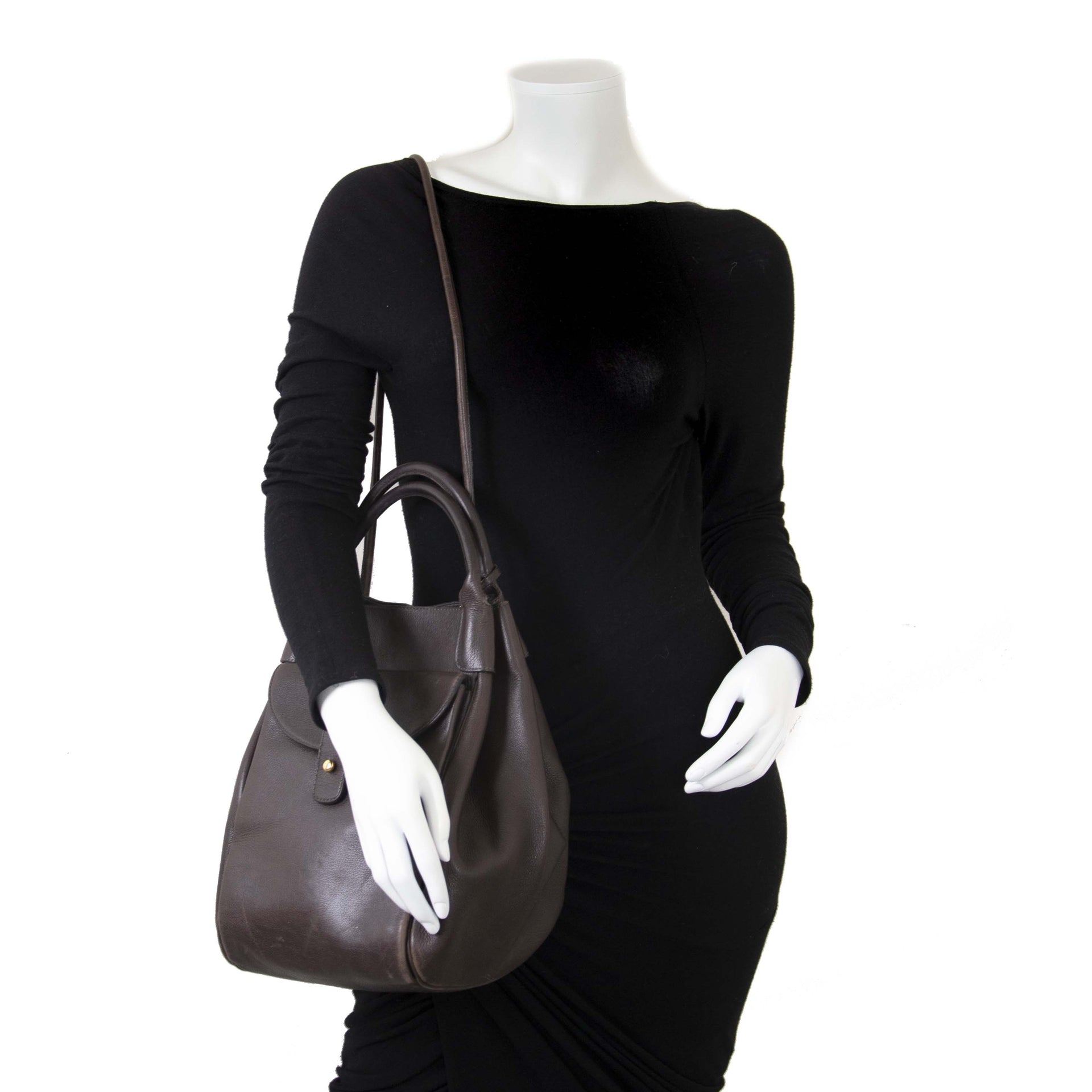 Delvaux Corail GM Brown Leather Bag now for sale at labellov vintage fashion webshop belgium