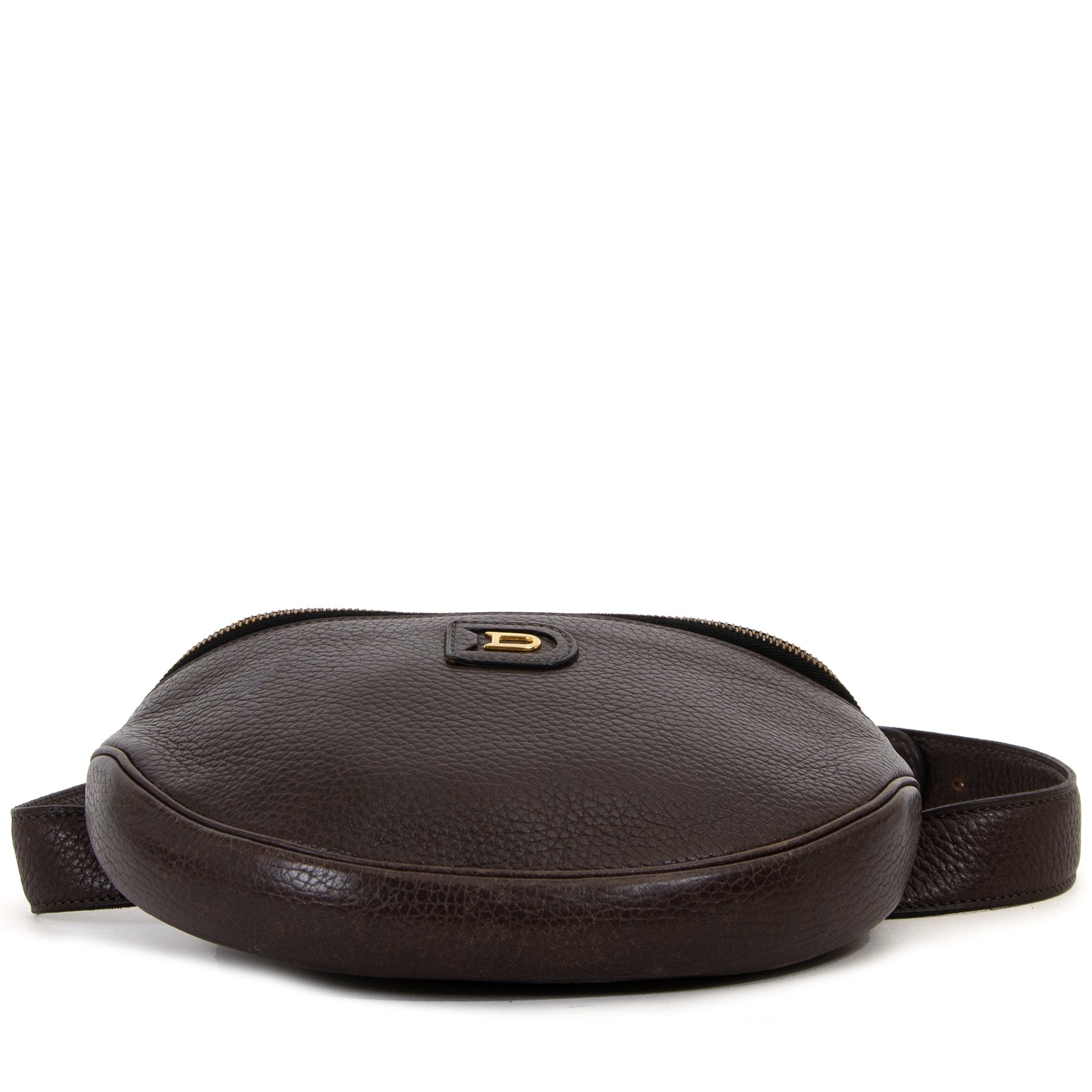 Koop uw authentieke designer Delvaux Brown Leather Belt Bag