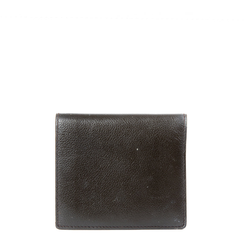 delvaux brown leather wallet now for sale at labellov vintage fashion webshop belgium