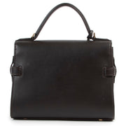 authentic Delvaux Dark Brown Mini Tempete Calf Souple