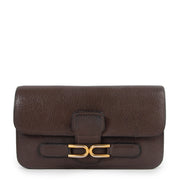 Shop safe online at Labellov in Antwerp this 100% authentic second hand Delvaux Brown Escudo Wallet