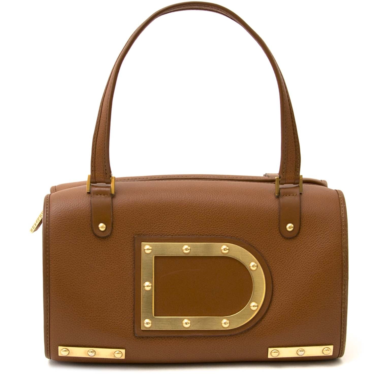 koop Delvaux Louise Boston Cognac PM bij labellov aan de beste prijs