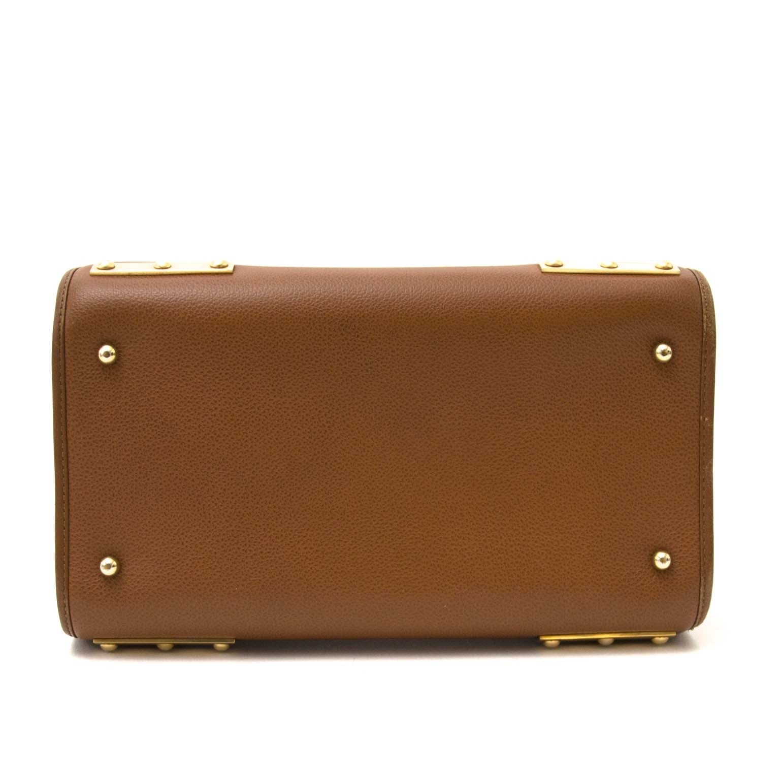 achetez Delvaux Louise Boston Cognac PM chez labellov pour le meilleur prix