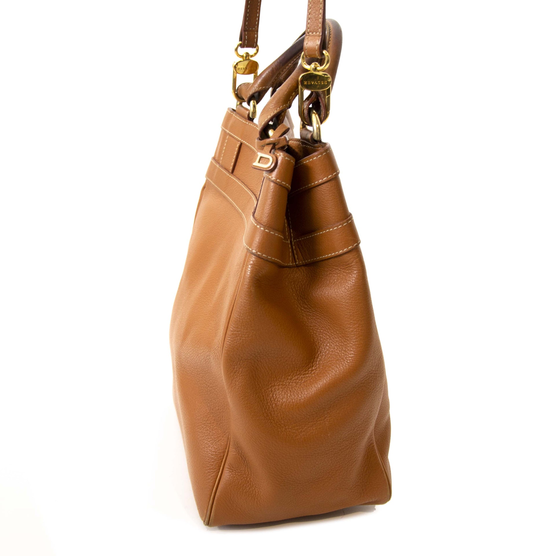 Delvaux Leren Crossbodytas met Handvat