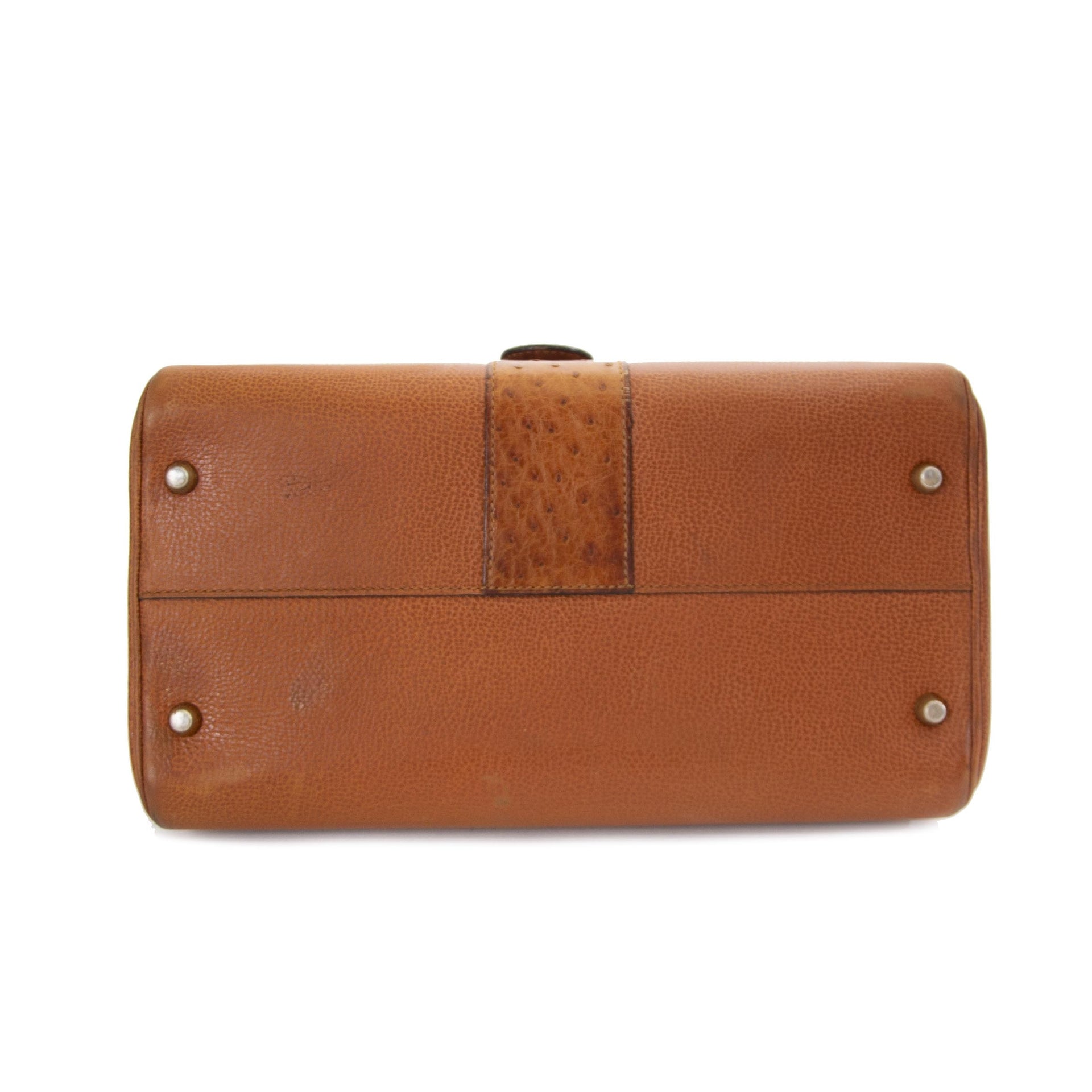 delvaux brillant cognac struisvogel mm tas nu te koop bij labellov vintage mode webshop belgië