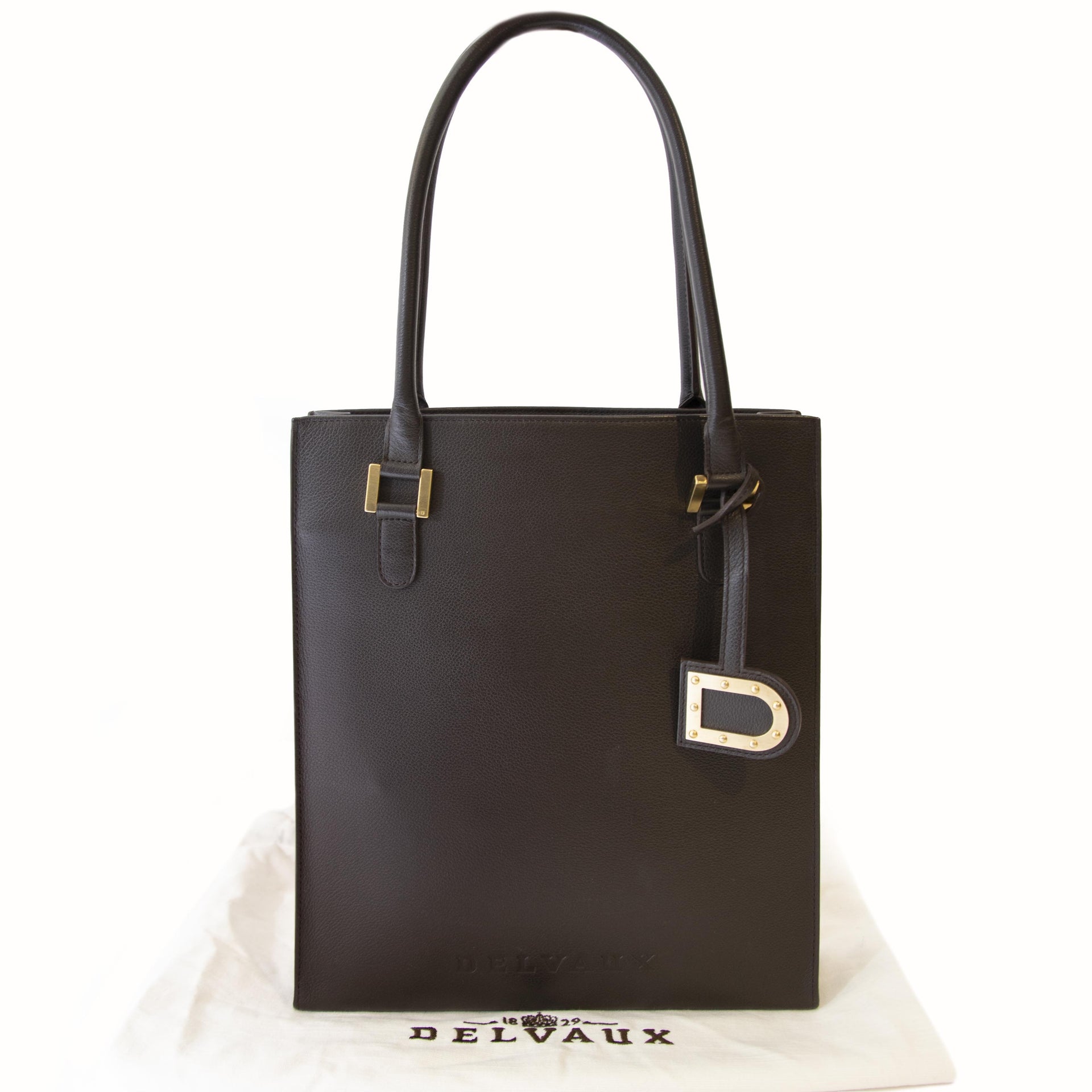 Sac Delvaux Jeff en cuir marron
