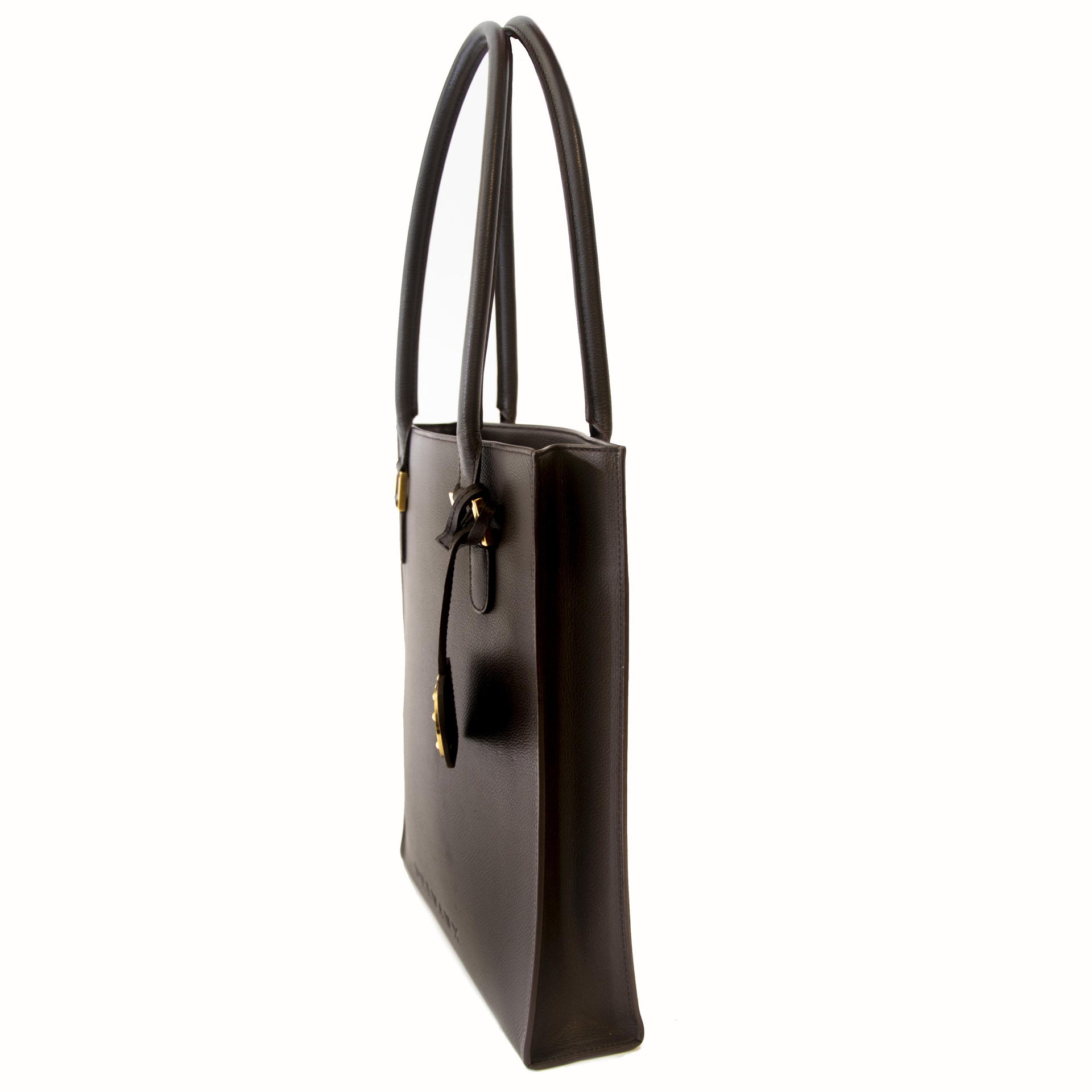 Authentique second main Delvaux Jeff brun cuir prix correct en ligne l'achat en ligne LabelLOV webshop marques de luxe shopping Anvers