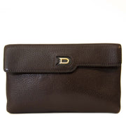 Delvaux Brown Leather Fortune Pouch. Koop online tweedehands Delvaux Portefeuille, veilige betaling.